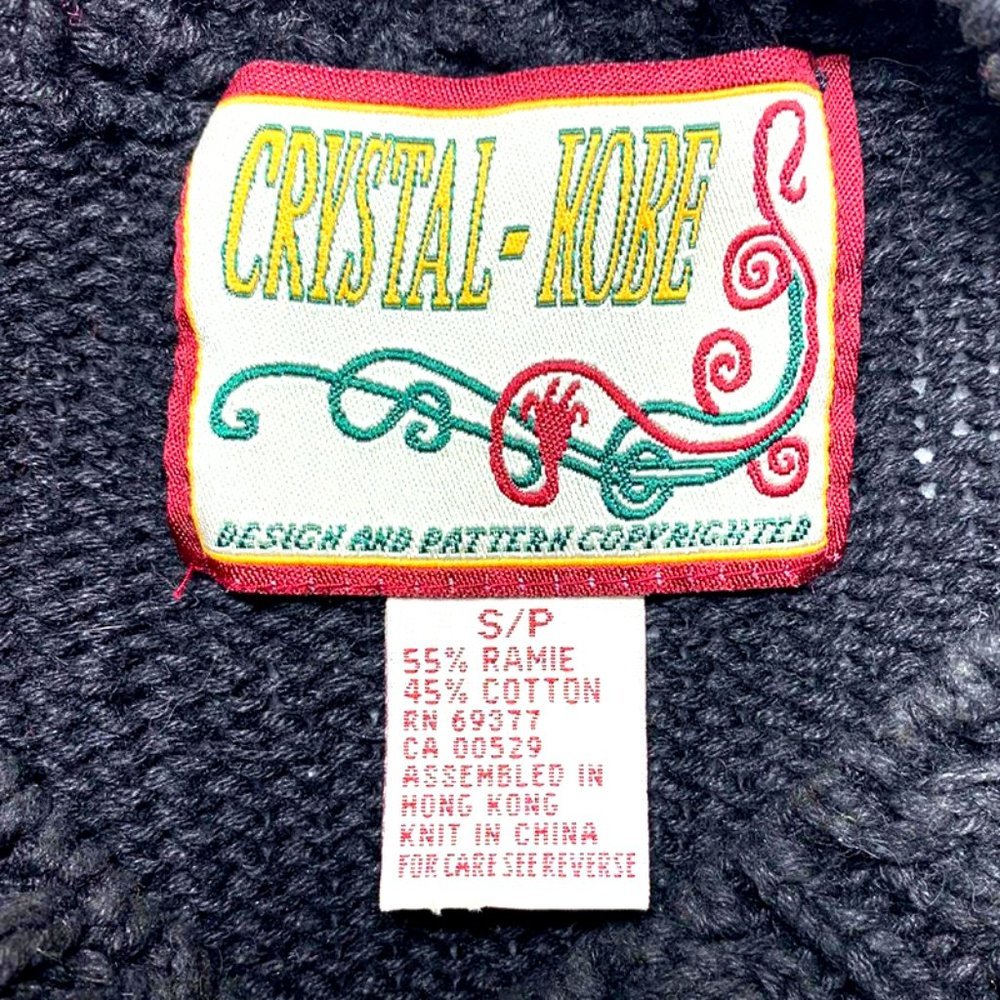 Vintage Patchwork Floral Statement Sweater - image 6